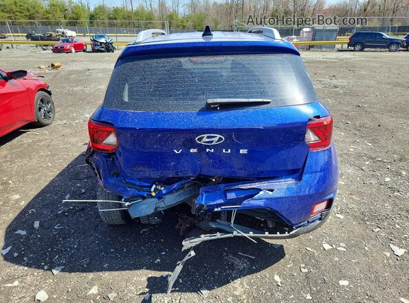 KMHRC8A31LU023026 2020 HYUNDAI VENUE Blue Widok z tyłu