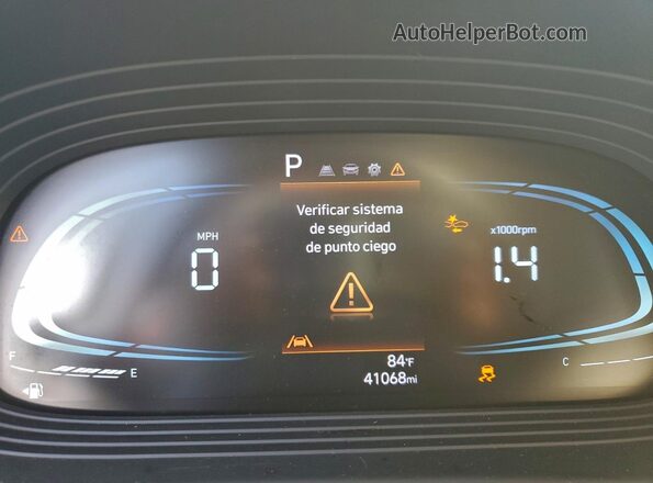 KMHRC8A31PU248696 2023 HYUNDAI VENUE Gray ხელსაწყოთა პანელის ხედი