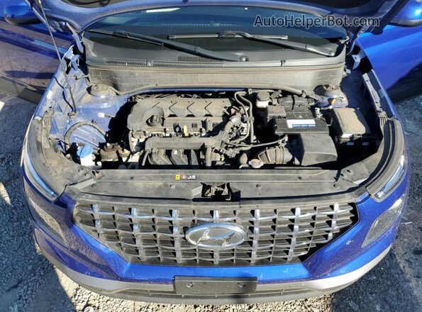KMHRC8A32LU023052 2020 HYUNDAI VENUE Blue Vista del compartimento del motor