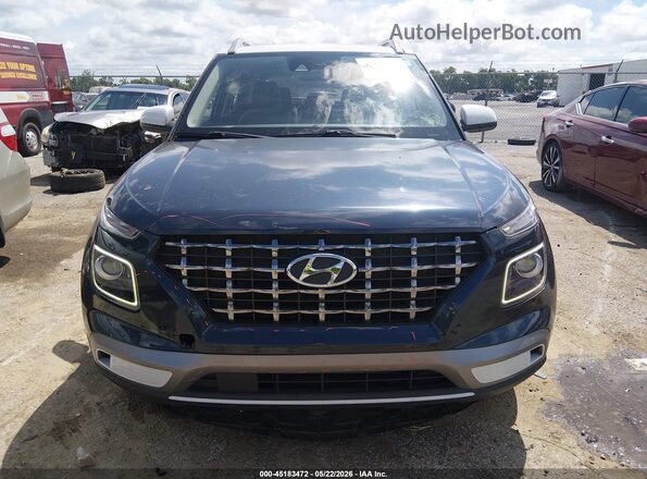 KMHRC8A33MU089448 2021 HYUNDAI VENUE Blue Вид задньої частини салону