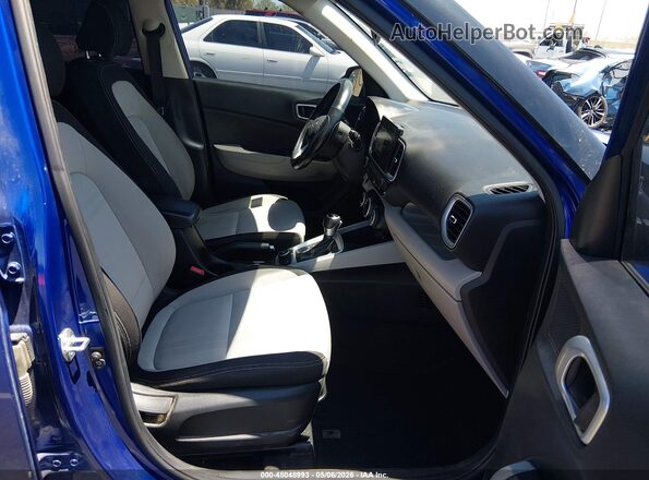 KMHRC8A34LU030195 2020 HYUNDAI VENUE Blue Widok wnętrza z przodu