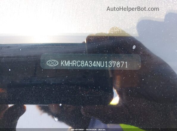 KMHRC8A34NU137671 2022 HYUNDAI VENUE Black Շարժիչի բաժամունքի տեսք