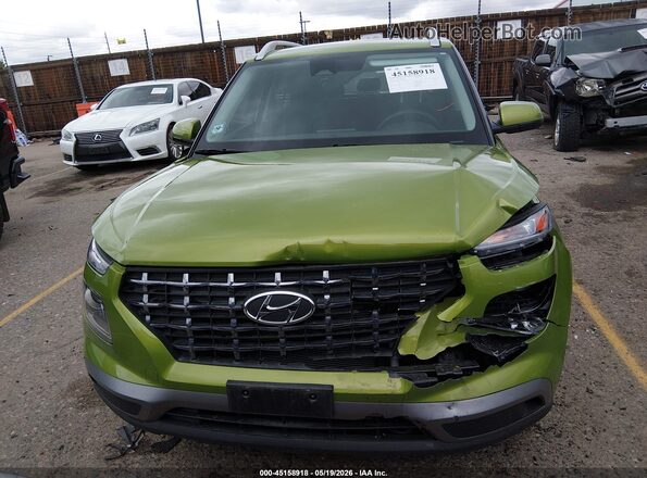 KMHRC8A34RU333549 2024 HYUNDAI VENUE Green Rear interior view