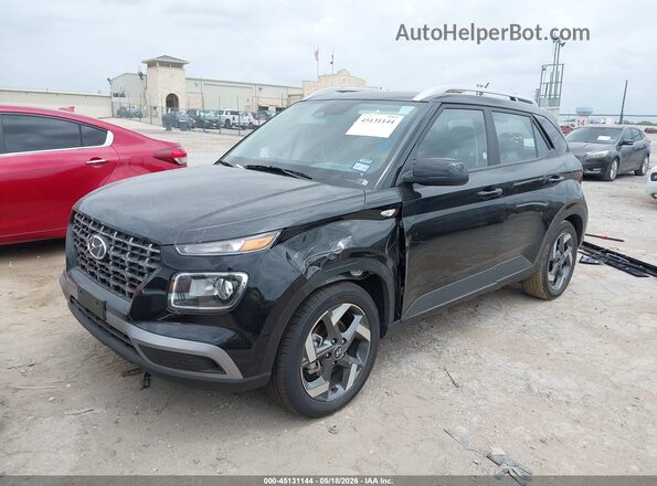KMHRC8A34TU455996 2026 HYUNDAI VENUE Black Առջևի ձախ երեք քառորդ տեսարան
