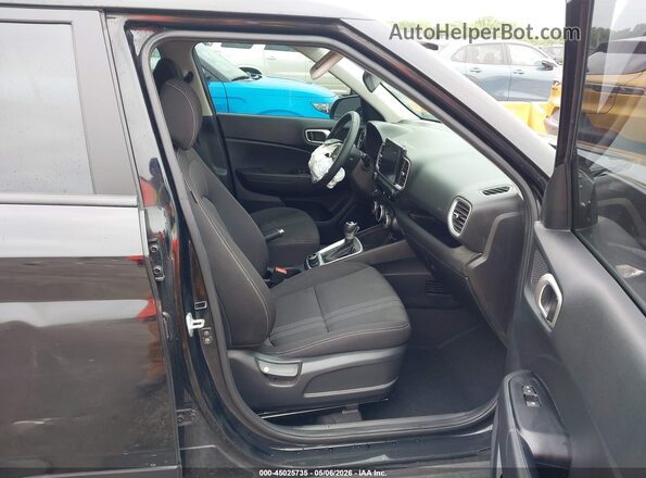 KMHRC8A35LU050293 2020 HYUNDAI VENUE Black Widok wnętrza z przodu