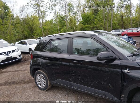 KMHRC8A36LU036807 2020 HYUNDAI VENUE Black უკანა სალონის ხედი