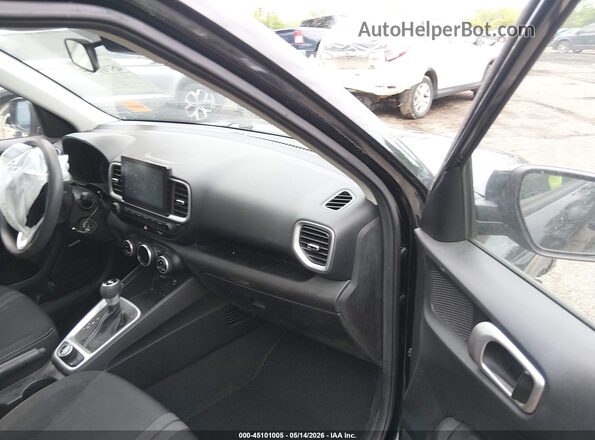 KMHRC8A36LU036807 2020 HYUNDAI VENUE Black წინა სალონის ხედი
