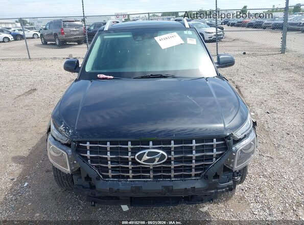 KMHRC8A37LU029767 2020 HYUNDAI VENUE Black Widok zestawu wskaźników