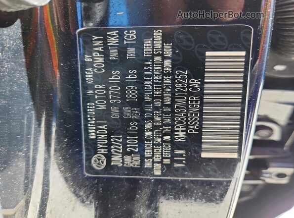 KMHRC8A37MU128252 2021 HYUNDAI VENUE Black 