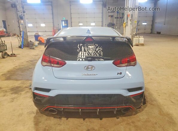 KMHT36AH3KU001386 2019 HYUNDAI VELOSTER Blue უკანა ხედი