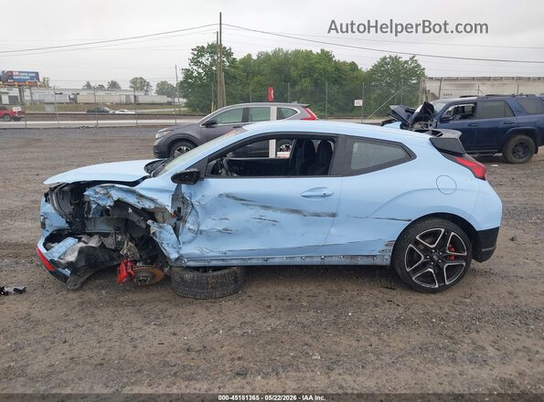 KMHT36AH5LU005019 2020 HYUNDAI VELOSTER N Синий Вид задней части салона