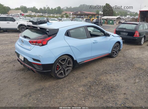 KMHT36AH5LU005019 2020 HYUNDAI VELOSTER N Синий Задняя правая четверть