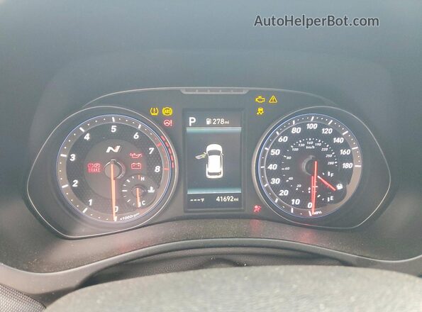 KMHT36AH6MU010389 2021 HYUNDAI VELOSTER White ხელსაწყოთა პანელის ხედი