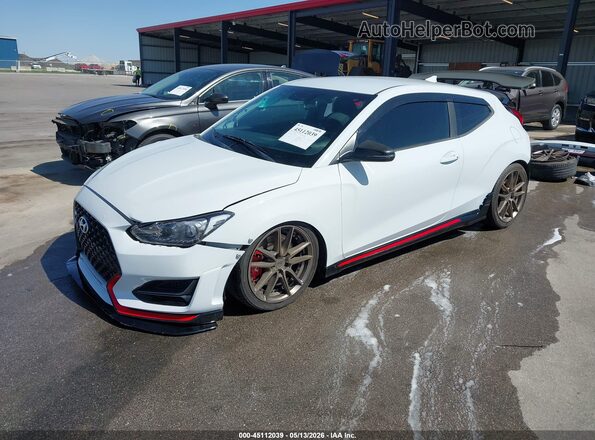 KMHT36AH7LU006818 2020 HYUNDAI VELOSTER N Белый Передняя левая четверть