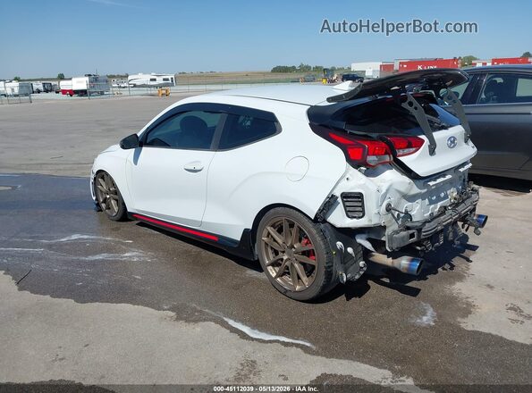 KMHT36AH7LU006818 2020 HYUNDAI VELOSTER N Белый Задняя левая четверть