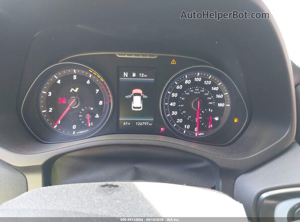 KMHT36AH8LU003748 2020 HYUNDAI VELOSTER N White Widok tylnych siedzeń