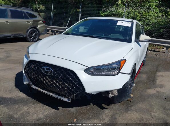 KMHT36AH8LU003748 2020 HYUNDAI VELOSTER N White Widok zestawu wskaźników