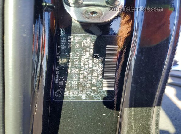 KMHT36AH8LU005984 2020 HYUNDAI VELOSTER Черный Вид подкапотного пространства