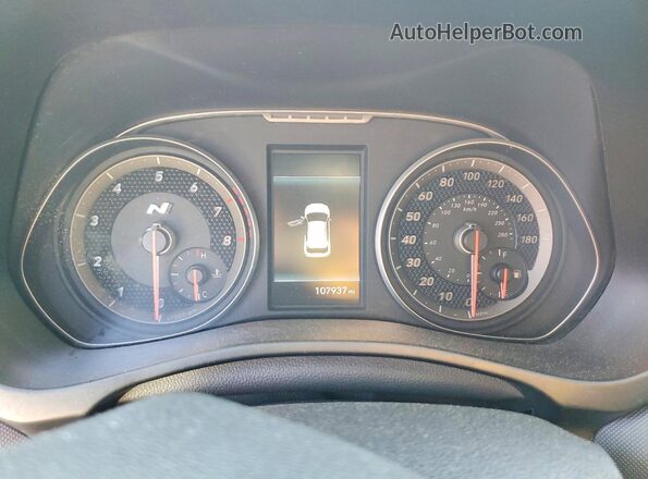 KMHT36AH8LU005984 2020 HYUNDAI VELOSTER Черный Вид щитка приборов