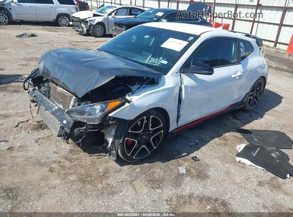 KMHT36AH8NU014137 2022 HYUNDAI VELOSTER N White Vista tres cuartos delantera izquierda