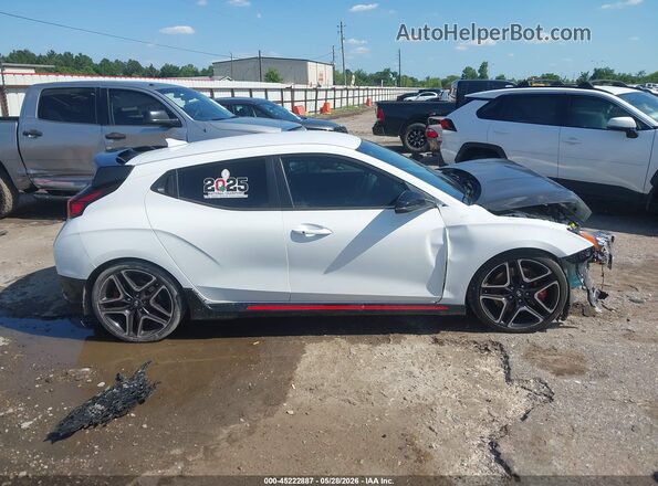 KMHT36AH8NU014137 2022 HYUNDAI VELOSTER N White Vista interior trasera