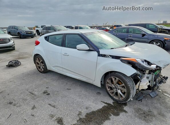 KMHTC6AD2HU305492 2017 HYUNDAI VELOSTER Белый Передняя правая четверть