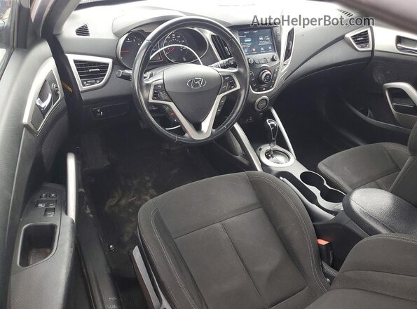 KMHTC6AD2HU306092 2017 HYUNDAI VELOSTER Silver წინა პანელის ხედი