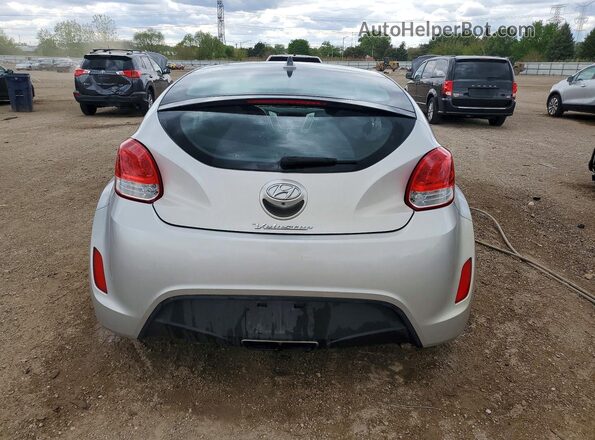 KMHTC6AD2HU306092 2017 HYUNDAI VELOSTER Silver უკანა ხედი