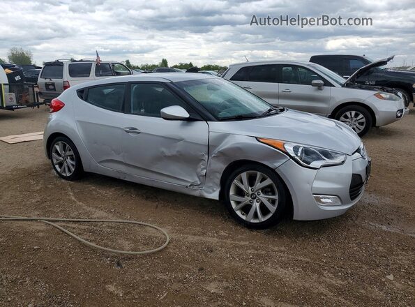 KMHTC6AD2HU306092 2017 HYUNDAI VELOSTER Silver წინა მარჯვენა