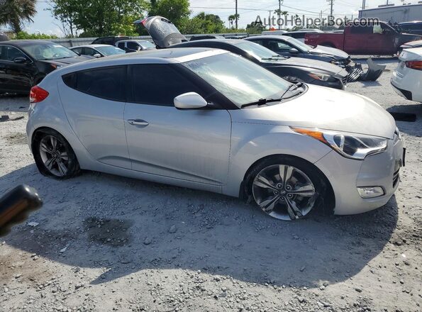 KMHTC6AD2HU317626 2017 HYUNDAI VELOSTER Silver Передня права чверть