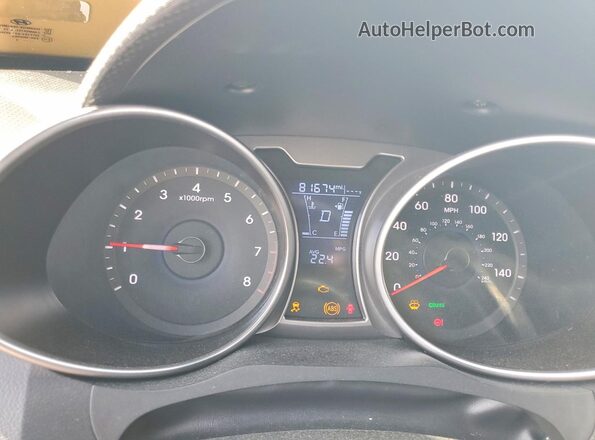 KMHTC6AD2HU317626 2017 HYUNDAI VELOSTER Silver Вид щитка приладів