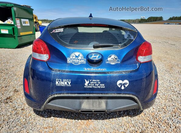 KMHTC6AD4HU322391 2017 HYUNDAI VELOSTER Blue Rear view