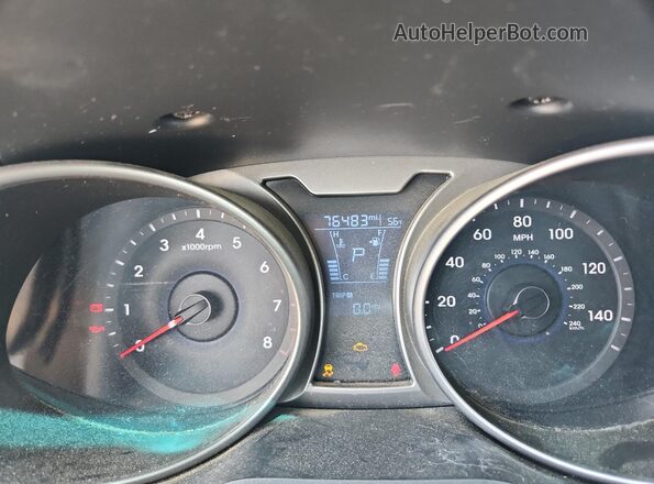 KMHTC6AD4HU322391 2017 HYUNDAI VELOSTER Blue Instrument cluster view