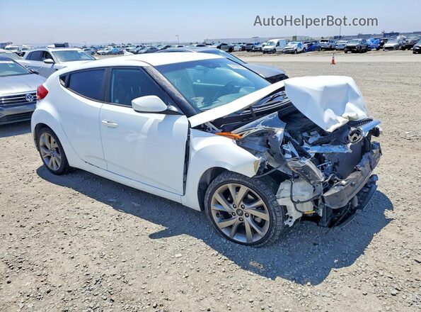KMHTC6AD5HU314865 2017 HYUNDAI VELOSTER Белый Передняя правая четверть