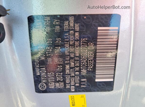 KMHTC6AD6GU270776 2016 HYUNDAI VELOSTER Silver 