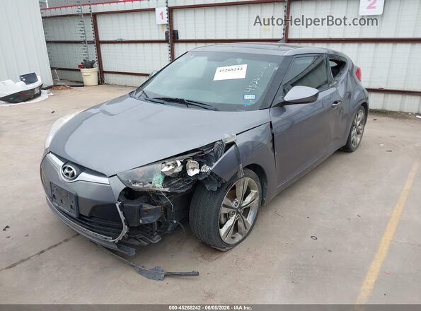 KMHTC6AD6GU288758 2016 HYUNDAI VELOSTER Gray წინა მარცხენა ხედი სამი მეოთხედიდან