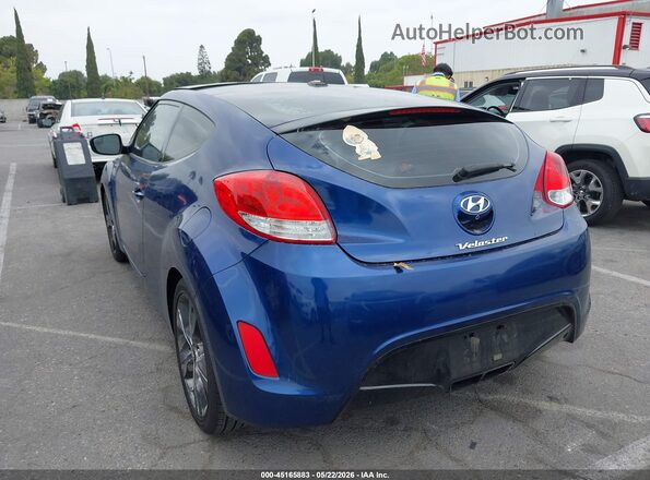 KMHTC6AD7HU321610 2017 HYUNDAI VELOSTER Blue Trasero izquierdo
