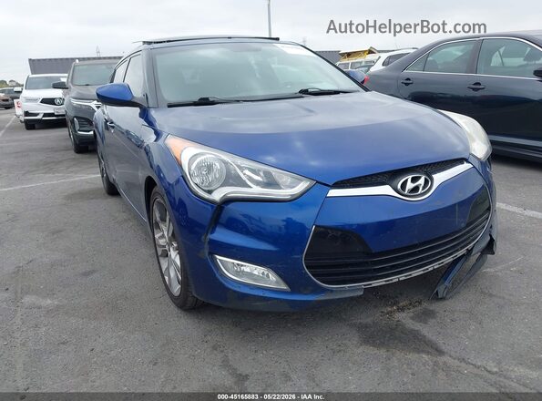 KMHTC6AD7HU321610 2017 HYUNDAI VELOSTER Blue Vista frontal