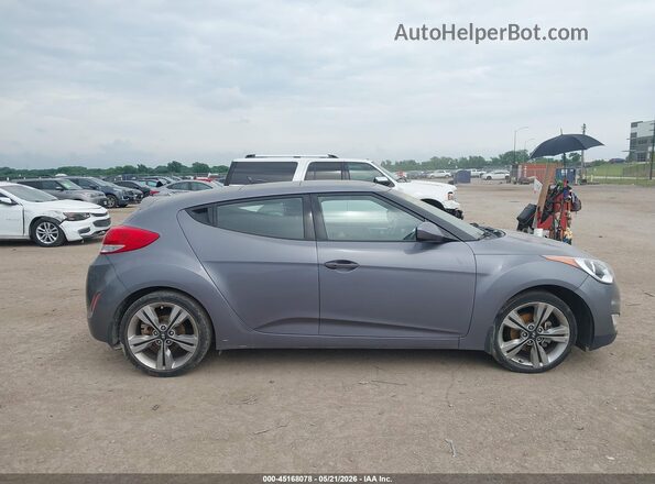 KMHTC6AD8HU314407 2017 HYUNDAI VELOSTER Серый Вид задней части салона