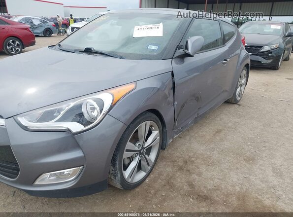 KMHTC6AD8HU314407 2017 HYUNDAI VELOSTER Серый Вид спереди