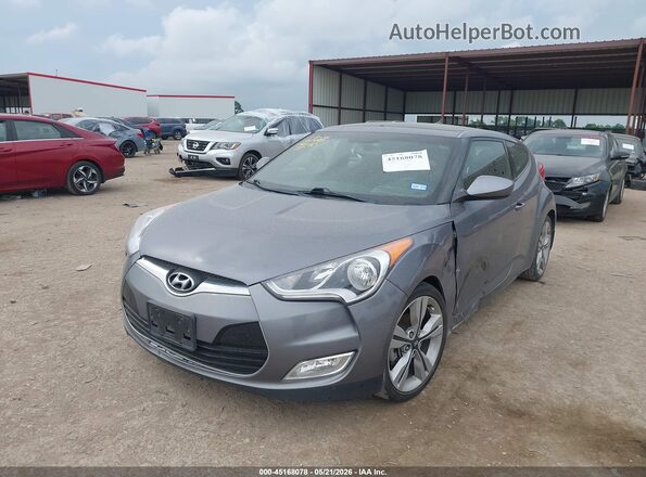 KMHTC6AD8HU314407 2017 HYUNDAI VELOSTER Серый Передняя левая четверть