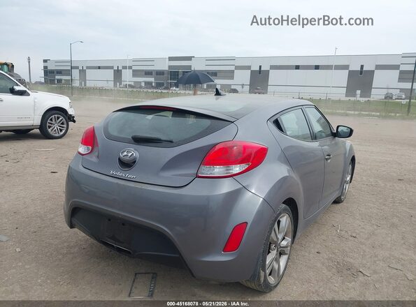 KMHTC6AD8HU314407 2017 HYUNDAI VELOSTER Серый Задняя правая четверть