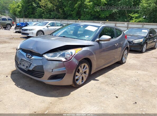 KMHTC6ADXGU260199 2016 HYUNDAI VELOSTER Gray Przód lewy