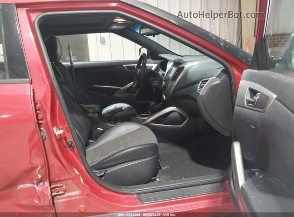 KMHTC6ADXGU295020 2016 HYUNDAI VELOSTER Red Vista interior delantera