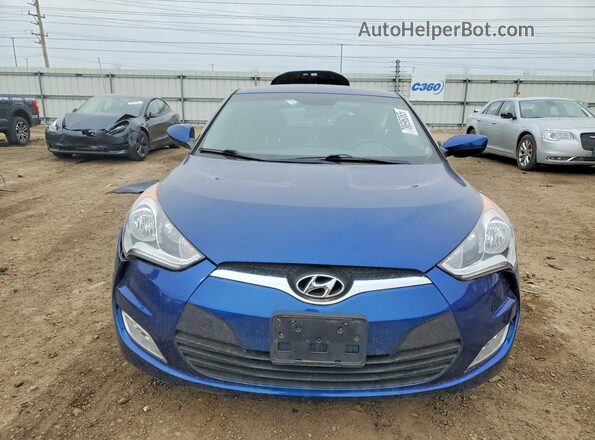 KMHTC6ADXHU317888 2017 HYUNDAI VELOSTER Blue Widok z przodu