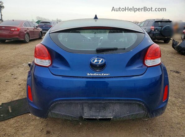 KMHTC6ADXHU317888 2017 HYUNDAI VELOSTER Blue Widok z tyłu
