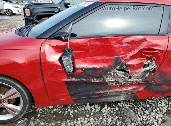 KMHTC6ADXHU321763 2017 HYUNDAI VELOSTER Red Vista interior delantera
