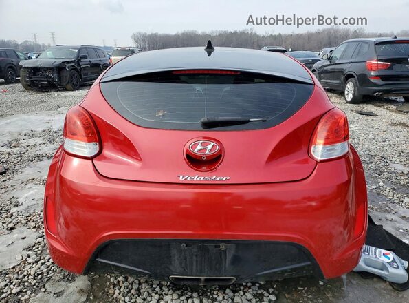 KMHTC6ADXHU321763 2017 HYUNDAI VELOSTER Red Vista trasera