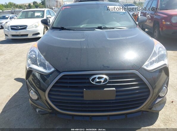 KMHTC6AE2GU300946 2016 HYUNDAI VELOSTER Black Front view