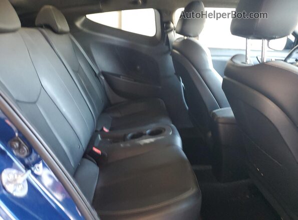 KMHTC6AE2HU310359 2017 HYUNDAI VELOSTER Blue Rear seats view
